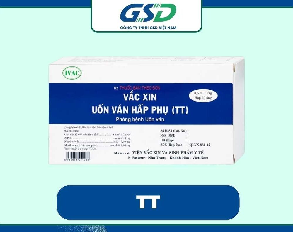 Vắc xin uốn ván hấp phụ (TT) (Lọ 1 liều)